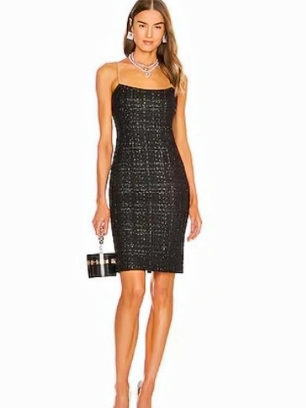Assignment Black Chain Strap Mini Dress NWT Size XL